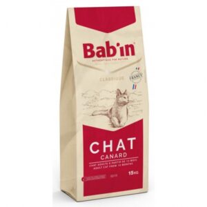 BAB'IN Classique - Chat Adulte CANARD 14 Kg.