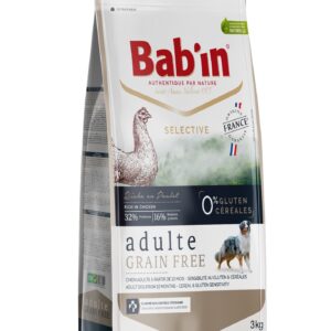 BAB'IN - Selective Adulte Medium Grain Free POULET (3kg)