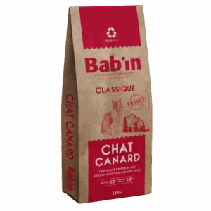 BAB'IN Classique - Chat Adulte CANARD (14 Kg).