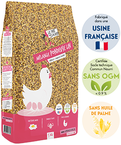 LE PRÉ DU CLOCHER - Aliment Poule Pondeuse Muesli avec Graines de Lin